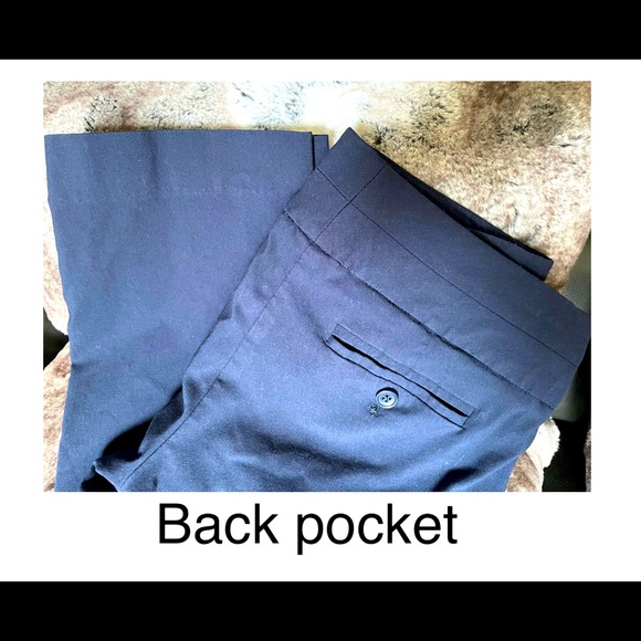 Navy Ankle Slacks, Petite, Size 6 - Picture 5 of 8